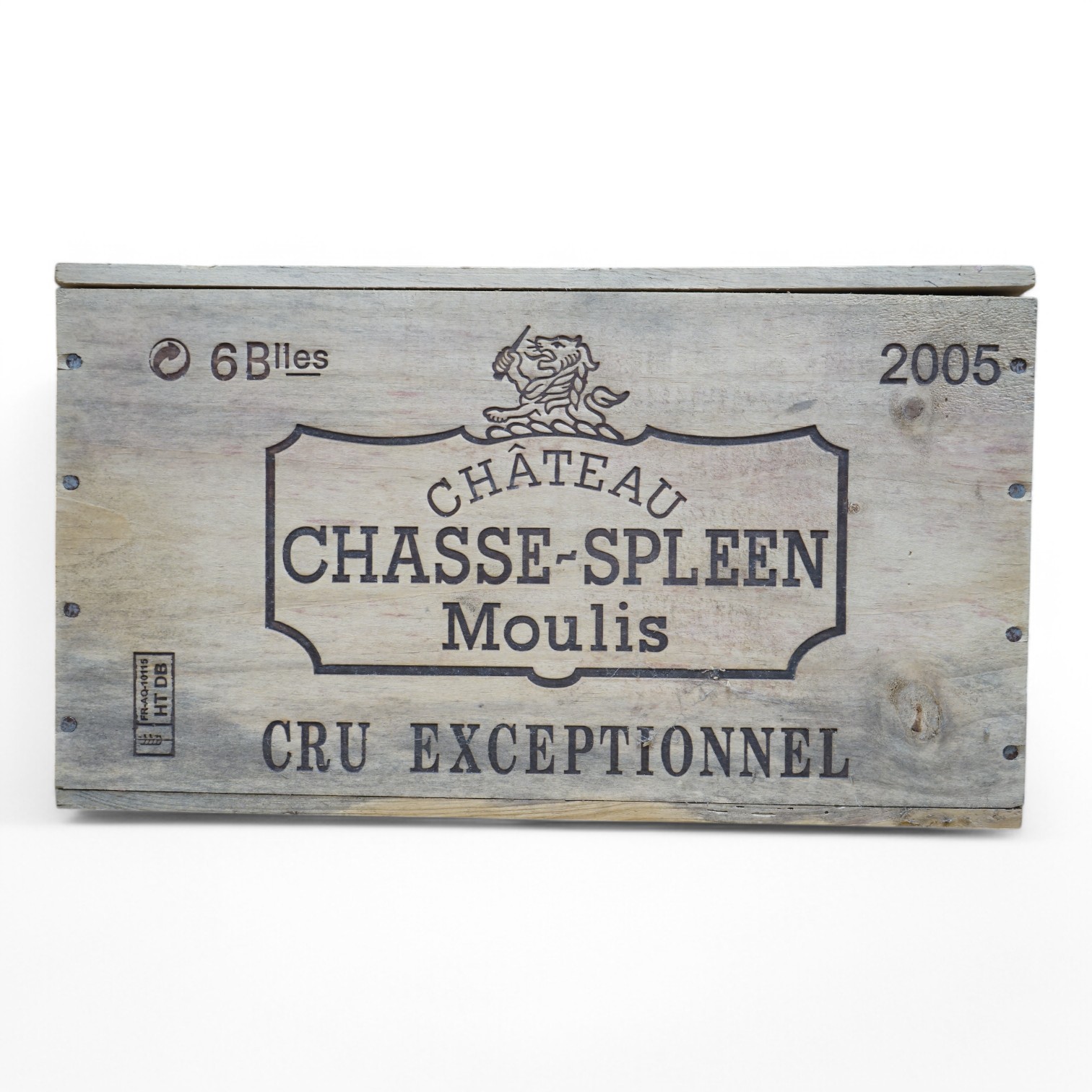 Six bottles of Chateau Chasse-Spleen Moulis Cru Exceptionnel 2005 (O.W.C). Condition - unopened, from a local private cellar